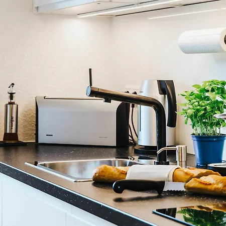 Apartment Black&white Mit Sonnenbalkon Und Parkplatz Friedrichshafen