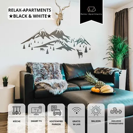 Apartment Relax Black & White Friedrichshafen